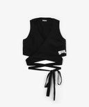 Топ текстил черен за МОМИЧЕ основен изглед