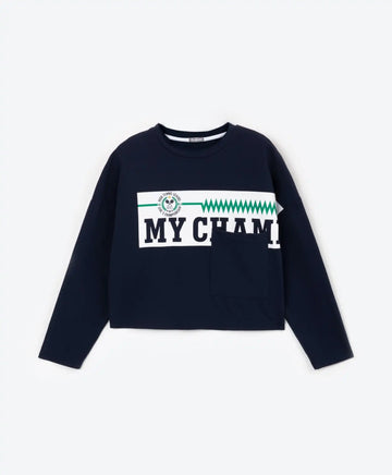 Тениска с дълъг ръкав - синя, Gulliver