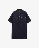 Тънка синя рокля за МОМИЧЕ основен изглед