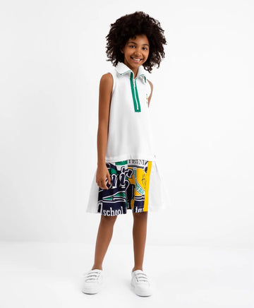 Тенис рокля с поло закопчалка - бяла, Gulliver