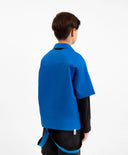 Голяма синя риза с къс ръкав от поплин, Gulliver