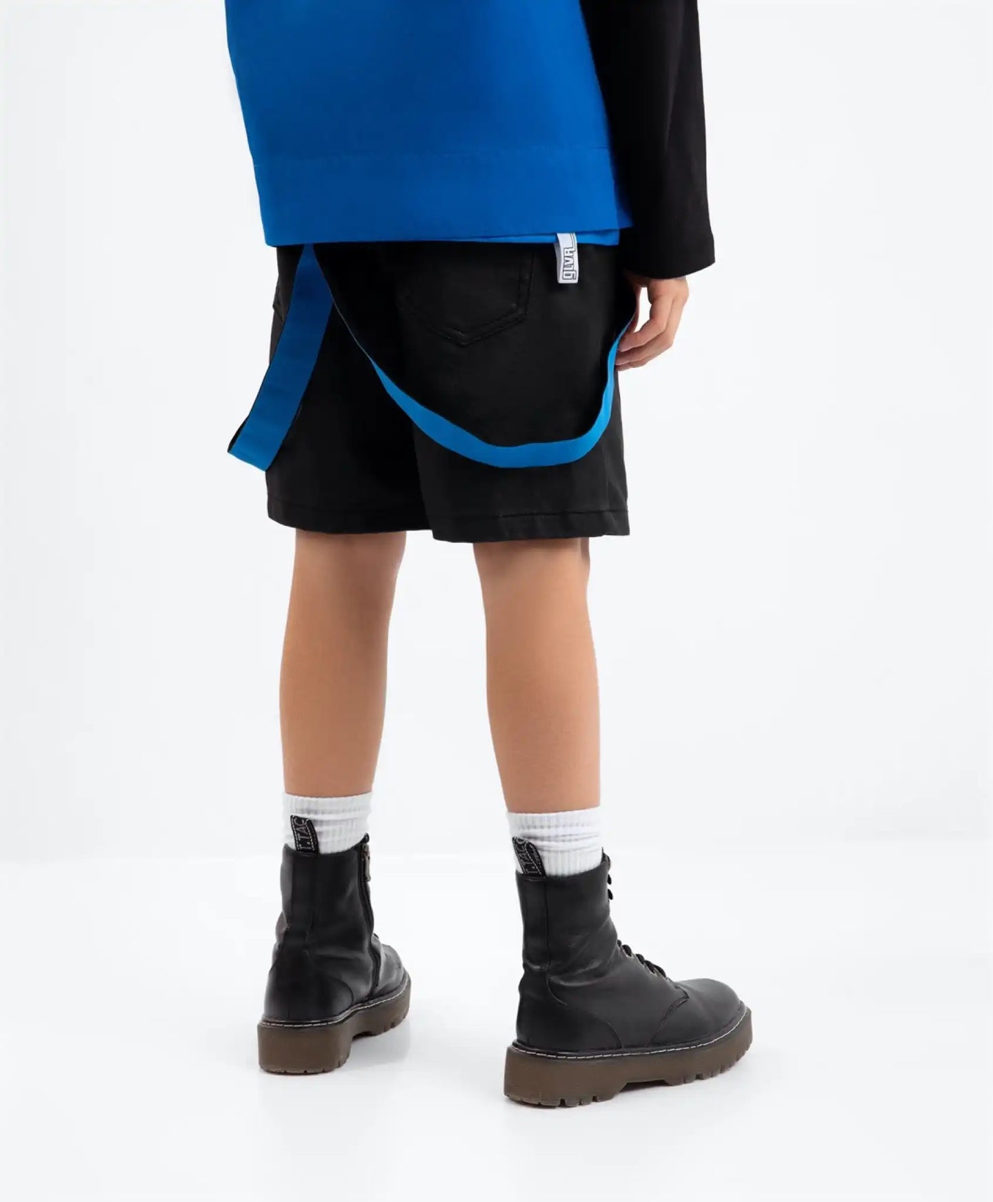 Дънкови шорти с еластична кръпка - черни, Gulliver