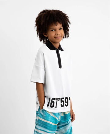 Поло с къс ръкав, бяло Gulliver