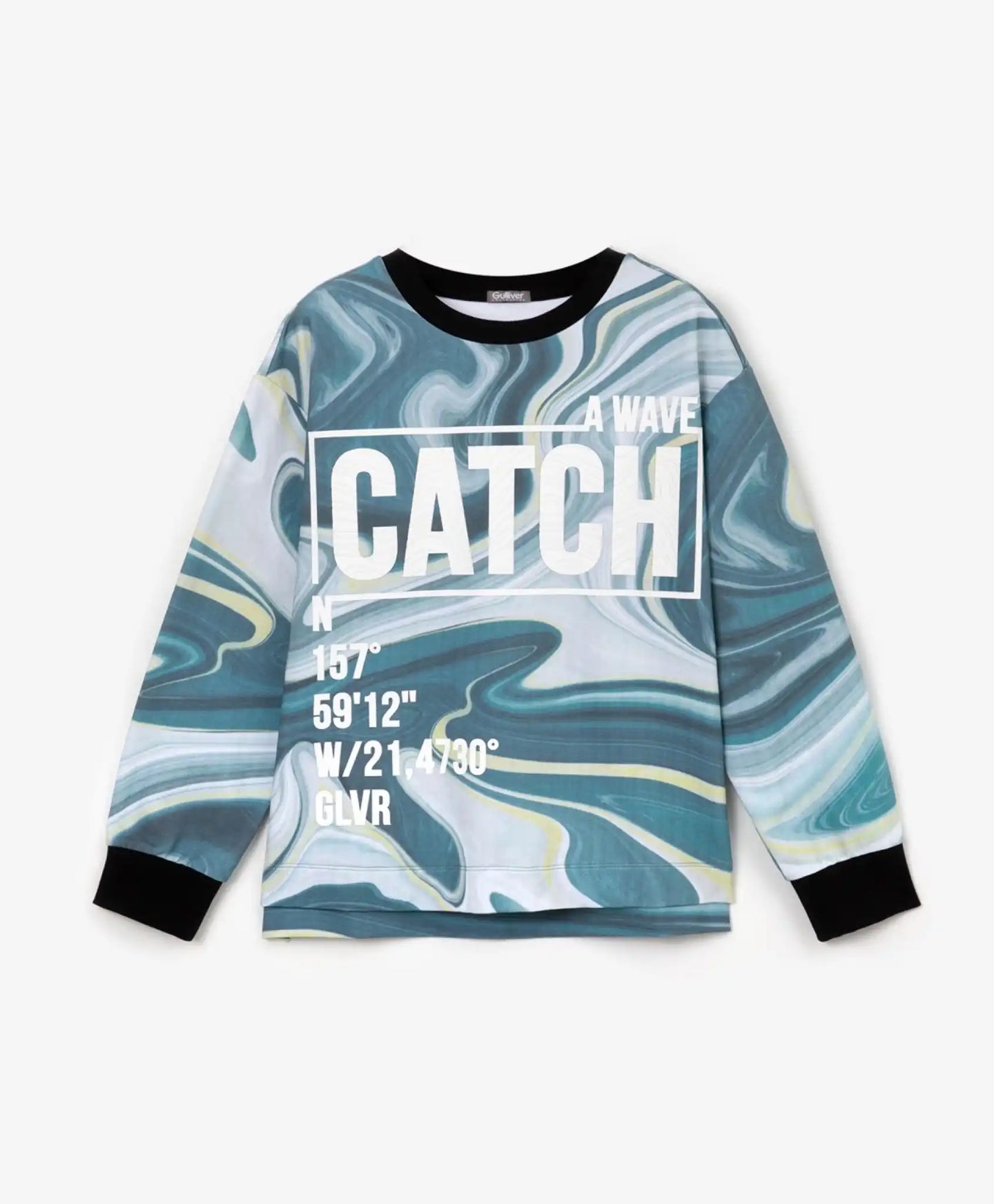 Овърсайз тюркоазен суичър, Gulliver