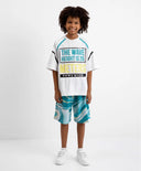 Шорти от footer тюркоаз за МОМЧЕ основен изглед