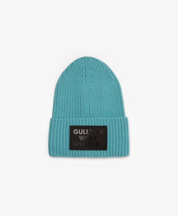 Тюркоазена плетена шапка с ревер, Gulliver