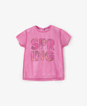 Тениска с къс ръкав за МОМИЧЕ основен изглед