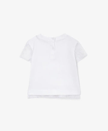 Тениска с цветен принт - бяла, Gulliver