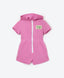 Трикотажен гащеризон с качулка - розов, Gulliver