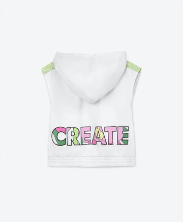 Елек с качулка  - бял, Gulliver