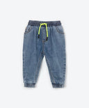 Дънки с колан и сини за МОМИЧЕ основен изглед