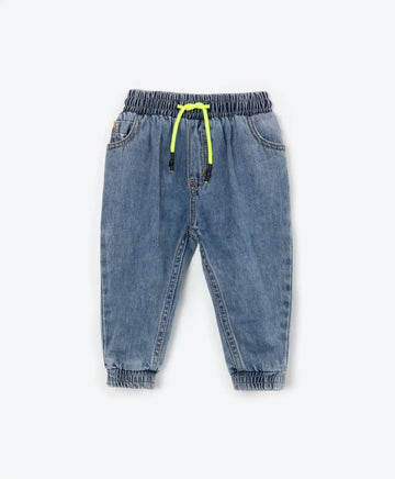 Дънки с колан и маншети - сини, Gulliver