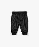 Панталони от еко кожа черни за МОМЧЕ основен изглед