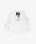 Бял суитшърт с интересен принт за момиче Gulliver