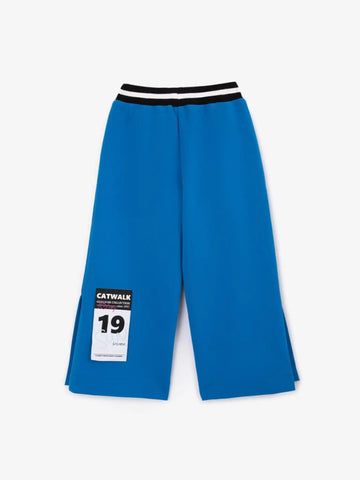 Плетени панталони с палацо силует и високи разрези по страничните шевове на Gulliver