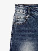 Дънки с избелвания, износвания, повреди, имитация на разкъсани шевове на Gulliver