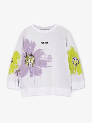 Жакардов пуловер в стил гранж на Gulliver