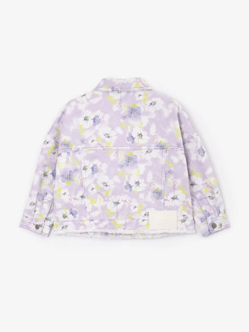 Дънково яке с нежен цветен десен на Gulliver