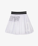 Бяла пола от тънък прозрачен плат с памучна подплата за момиче Gulliver