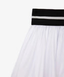 Бяла пола от тънък прозрачен плат с памучна подплата за момиче Gulliver