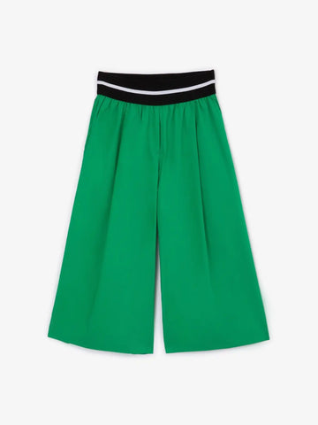 Тънки панталони от поплин с палацо силует на Gulliver