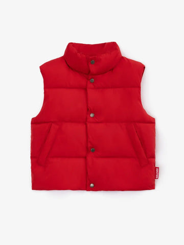 Стегнат елек, утеплен, червен за момче на Gulliver