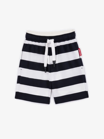 Раирани трикотажни къси панталони с джоб от мрежа на Gulliver