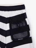 Раирани трикотажни къси панталони с джоб от мрежа на Gulliver