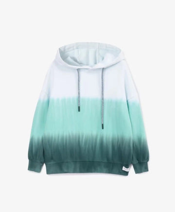 Бял суитшърт с тай-дай оцветяване за момче Gulliver