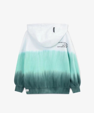 Бял суитшърт с тай-дай оцветяване за момче Gulliver