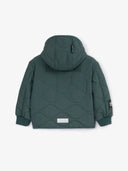 Стегнато яке с качулка в сиво за момче на Gulliver