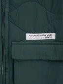 Стегнато яке с качулка в сиво за момче на Gulliver