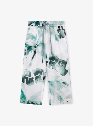 Тънки текстилни панталони с десен на Gulliver