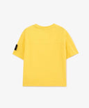 Жълта тениска с лаконичен декор за момче Gulliver