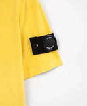 Жълта тениска с лаконичен декор за момче Gulliver