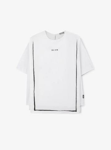 Тениска с отлетни детайли от тънък текстил на Gulliver