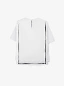 Тениска с отлетни детайли от тънък текстил на Gulliver