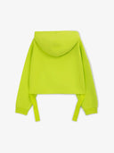 Скъсен суитшърт овърсайз със салатов цвят за момиче от Gulliver