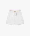 Бели хавлиени шорти за МОМИЧЕ основен изглед