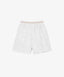 Бели хавлиени шорти с текстуриран геометричен дизайн за момиче Gulliver