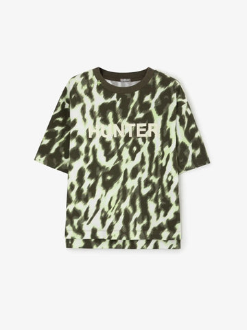 Тениска овърсайз със стилизиран анималистичен принт от Gulliver