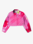 Жакет с десен от за МОМИЧЕ основен изглед