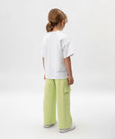 Тениска за момиче с флорален принт и декорация от пайети бяла Gulliver