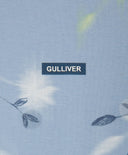 Тениска за момиче с принт и декорация от пайети синя Gulliver