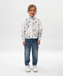 Блуза с дълъг ръкав от поплин с флорален мотив бяла Gulliver