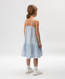 Детски сарафан в синьо от тънка полупрозрачна вискоза - Gulliver