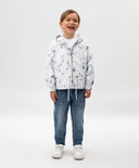 Яке за момиче от шушляк с флорален принт бяло Gulliver