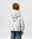 Яке за момиче от шушляк с флорален принт бяло Gulliver