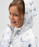 Яке за момиче от шушляк с флорален принт бяло Gulliver