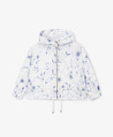 Яке за момиче от шушляк с флорален принт бяло Gulliver